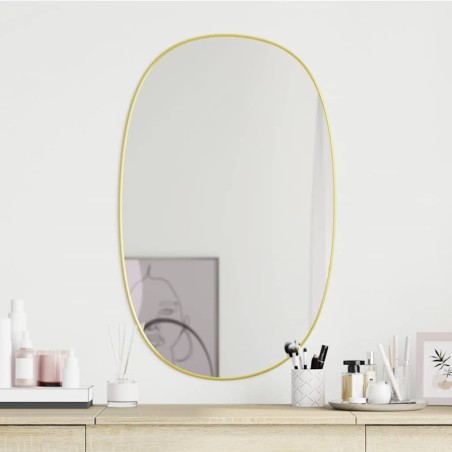 Miroir mural Doré 70x45 cm 