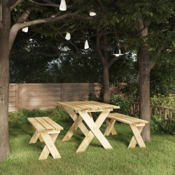 Banc de jardin 110 cm Bois de pin imprégné 