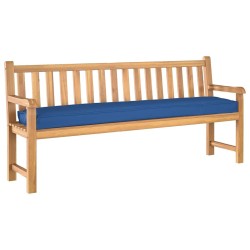 Coussins de palette pour banc, 2 pièces bleu royal, 200x40x8 cm en tissu Oxford. 