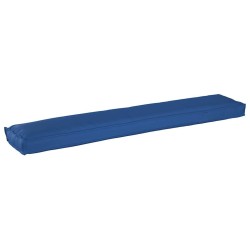 Coussins de palette pour banc, 2 pièces bleu royal, 200x40x8 cm en tissu Oxford. 