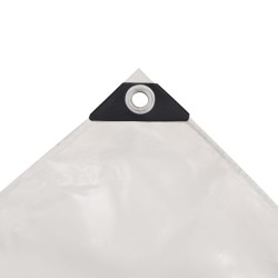  Bâche 650 g / m² 3 x 4 m Blanc alsavelo 
