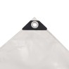  Bâche 650 g / m² 3 x 4 m Blanc alsavelo 