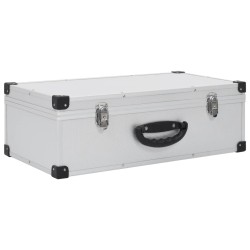 Étui de CD pour 80 CD Aluminium ABS Argenté 