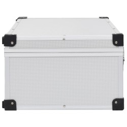 Étui de CD pour 80 CD Aluminium ABS Argenté 