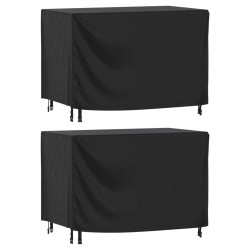 Housses de salon de jardin 2 pcs 140x70x90 cm imperméable 420D 