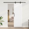 Porte coulissante avec quincaillerie 'ORKDAL'en pin massif en blanc 