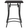 Table de jardin pliable - Anthracite - 55x55x73 cm - Acier 