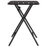 Table de jardin pliable - Anthracite - 55x55x73 cm - Acier 