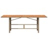 Table de jardin avec dessus en bois d'acacia beige 190x80x74 cm 