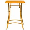 Table de jardin pliable de - Jaune moutarde - 55 x 55 x 73 cm - Acier 