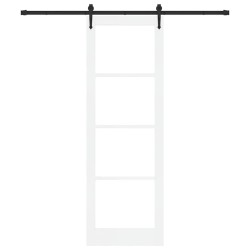 Porte Coulissante avec Ensemble de Matériel 'ORKDAL'Blanche 78x232 cm 