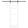 Porte Coulissante avec Ensemble de Matériel 'ORKDAL'Blanche 78x232 cm 