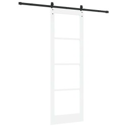 Porte Coulissante avec Ensemble de Matériel 'ORKDAL'Blanche 78x232 cm 