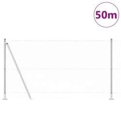 Clôture hexagonale 1,2x50 m Acier galvanisé 