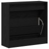 Cabinet à chaussures Chêne noir 60x21x57 cm Bois d'ingénierie 