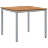 Ensemble de salle à manger de jardin 3 pièces en bois massif d'acacia et métal 