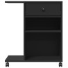 Support d'imprimante avec roulettes noir 60x40x68,5 cm 