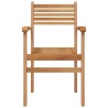 Chaises empilables de jardin 4 pcs Marron 55,5 x 55,5 x 90 cm 