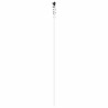 Set de porte coulissante avec kit de fixation blanc 93x232 cm bois massif de pin 