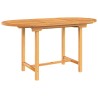 Table extensible de jardin 110-160x80x75 cm bois de teck solide 
