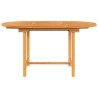 Table extensible de jardin 110-160x80x75 cm bois de teck solide 