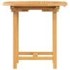 Table extensible de jardin 110-160x80x75 cm bois de teck solide 