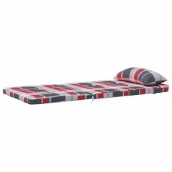 Coussins de chaise rouges Motif à carreaux rouges Mélange de coton 