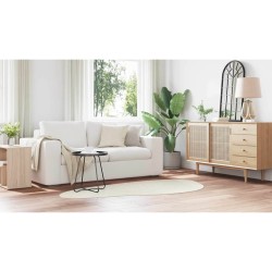 Tapis Crème 100 x 200 cm Polyester 