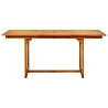 Table à dîner de jardin (120-170)x80x75 cm Bois d'acacia massif 