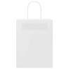 Sacs en papier 50 pcs avec poignées blanc 21x11x28 cm 