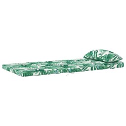 Coussin tropical à motif de feuilles Motif de feuilles Polyester 