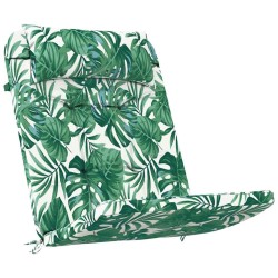 Coussin tropical à motif de feuilles Motif de feuilles Polyester 