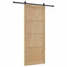 Porte Coulissante avec Kit de Matériel 93x232 cm Bois Massif Pin 