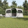 Tente familiale avec fenêtres, dôme vert pour 10 personnes, imperméable. 