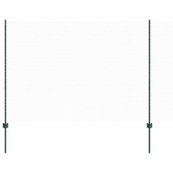 Pots de clôture 11 pcs U-Channel Vert 150 cm Acier 