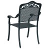 Chaises de jardin 2 pièces en aluminium vert 