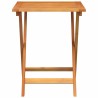 Table de jardin pliante carrée 60 x 60 x 72 cm en bois d'acacia massif 