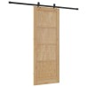 Porte coulissante avec kit de quincaillerie 'ORKDAL'en Bois massif de pin 