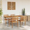 Table de jardin 180 x 90 x 75 cm en bois d'acacia et métal. 