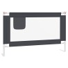 Barrière de sécurité de lit d'enfant Gris foncé 120x25 cm Tissu 