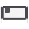 Barrière de sécurité de lit d'enfant Gris foncé 120x25 cm Tissu 