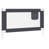 Barrière de sécurité de lit d'enfant Gris foncé 120x25 cm Tissu 