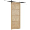 Porte coulissante avec kit de quincaillerie 'ORKDAL', en bois massif de pin 