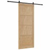 Porte coulissante avec kit de quincaillerie 'ORKDAL', en bois massif de pin 