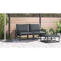 Ensembles de meubles d'extérieur avec coussin avec oreiller 2 pcs Anthracite 