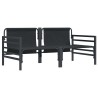 Ensembles de meubles d'extérieur avec coussin avec oreiller 2 pcs Anthracite 