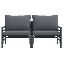 Ensembles de meubles d'extérieur avec coussin avec oreiller 2 pcs Anthracite 