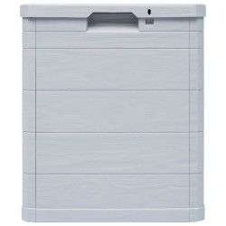 Boîte de rangement de jardin 90 L Gris clair 