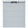Boîte de rangement de jardin 90 L Gris clair 