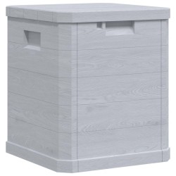 Boîte de rangement de jardin 90 L Gris clair 